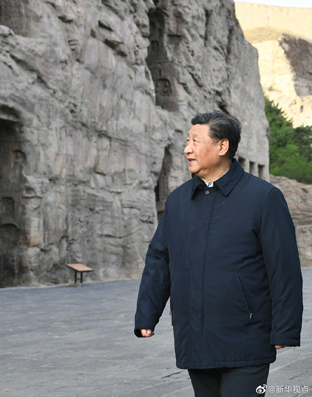 Xi enfatiza prote??o das Grutas de Yungang