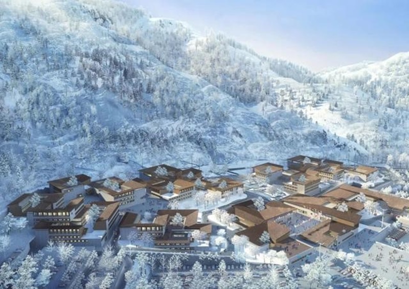 Modelos de quartos da Vila Olímpica de Inverno de Yanqing s?o revelados