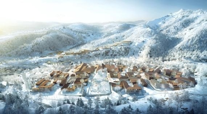 Modelos de quartos da Vila Olímpica de Inverno de Yanqing s?o revelados