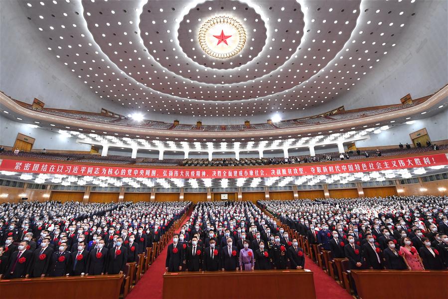 China realiza reuni?o para homenagear exemplos na luta contra COVID-19