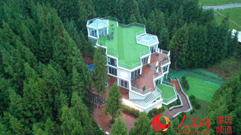 Chongqing: biblioteca instalada em área de servi?o em regi?o florestal