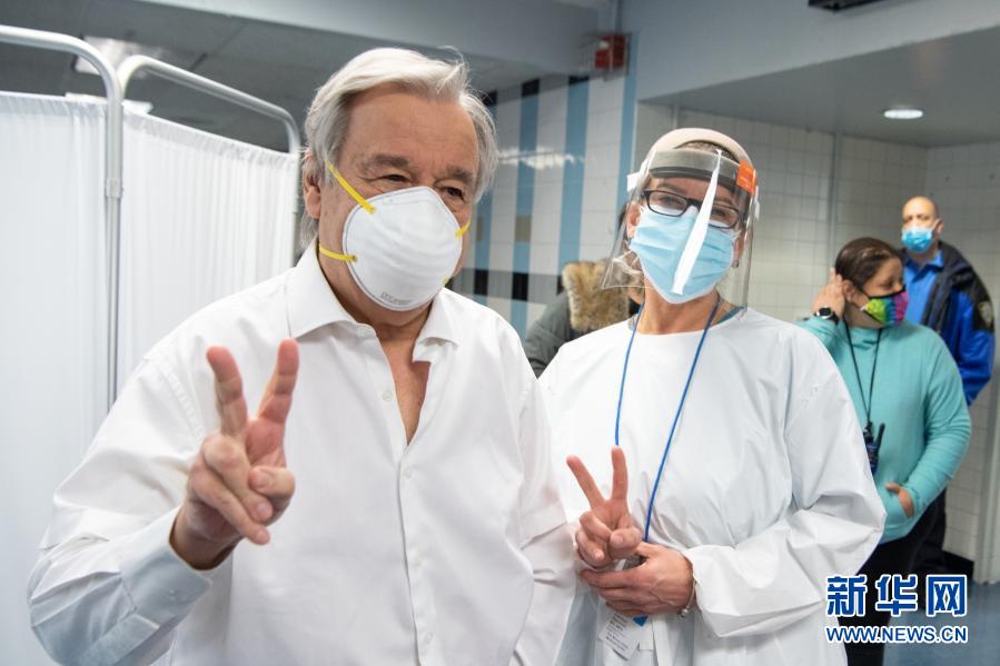 Chefe da ONU vacinado para a Covid-19 em Nova York