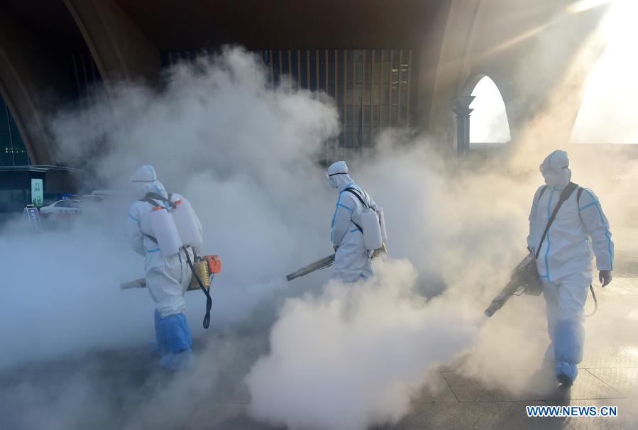 Shijiazhuang realiza trabalhos de desinfe??o 