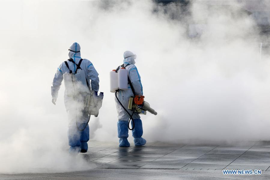 Shijiazhuang realiza trabalhos de desinfe??o 