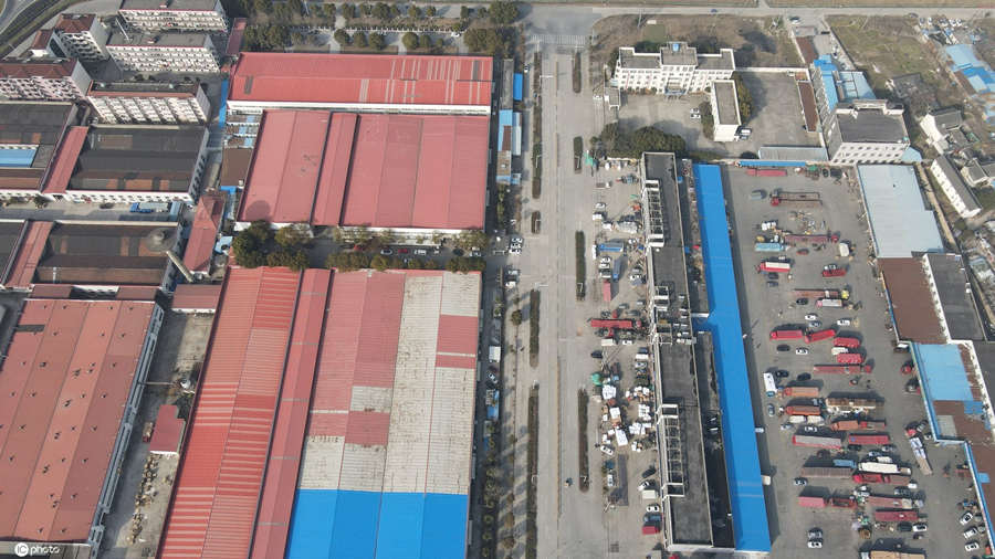 Hangji, centro de produ??o de escovas de dente