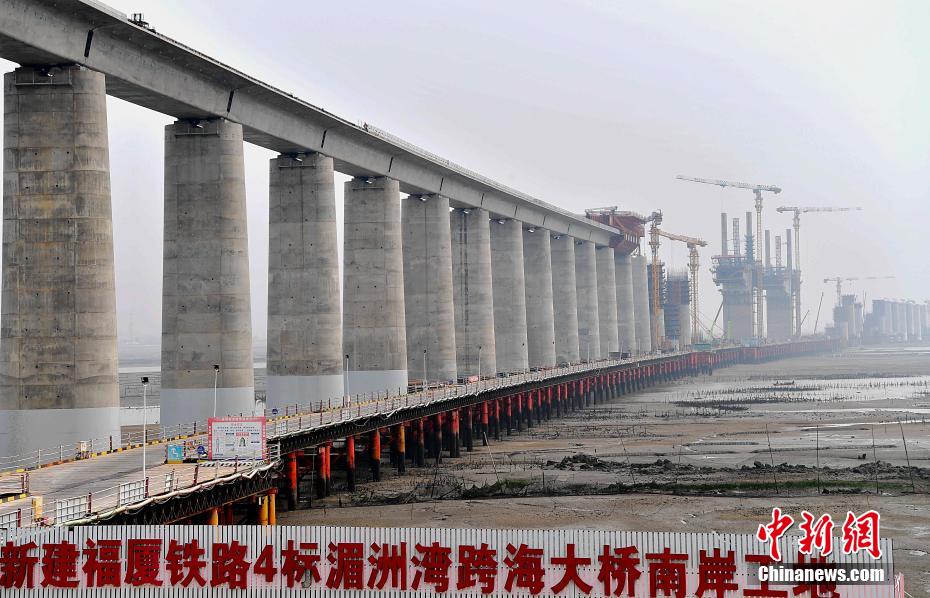 Primeira ferrovia de alta velocidade transoceanica da China intensifica constru??o