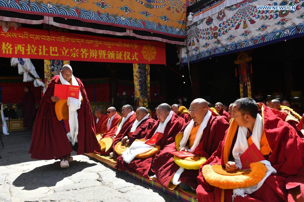 Lhasa realiza cerim?nia de entrega do diploma de Geshe Lharampa no Templo Jokhang 