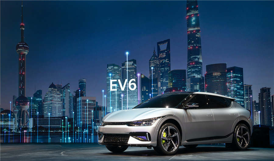 Modelos mais avan?ados de automóveis elétricos s?o exibidos em Shanghai
