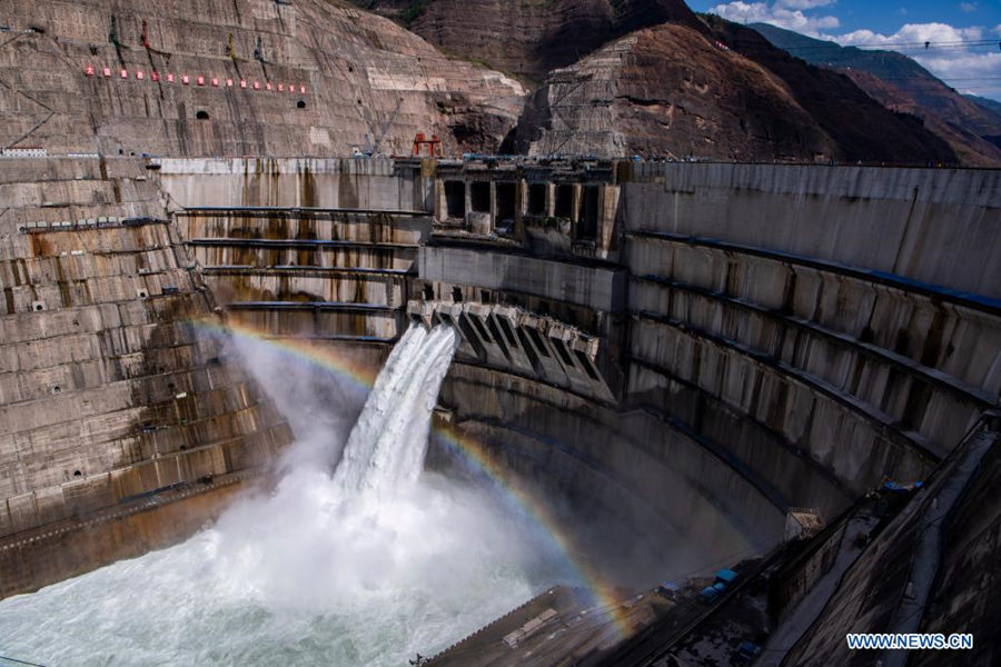 Esta??o hidrelétrica Baihetan está em constru??o