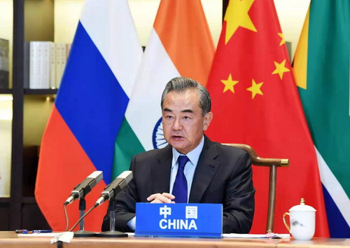 Wang Yi participa na reuni?o de chanceleres do BRICS