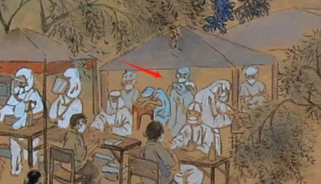 Pintura feita à m?o mostra cenas de preven??o e controle da pandemia na China