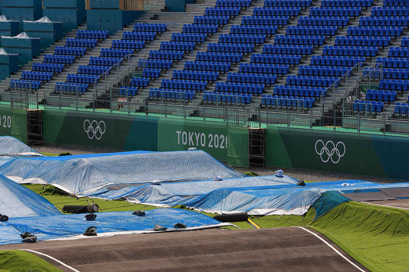 Constru??o do estádio de Tóquio 2020 em andamento