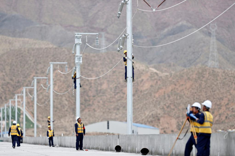 Constru??o de ferrovia de alta velocidade segue em andamento no noroeste da China
