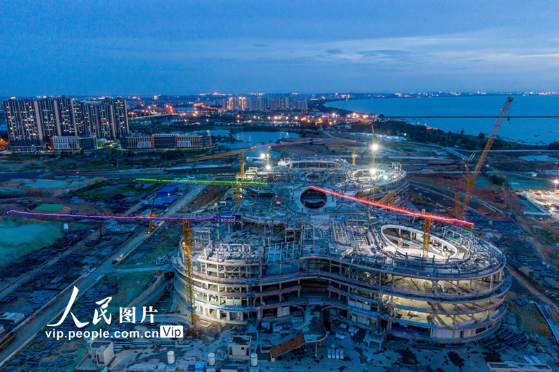 Constru??o do complexo Haikou International Duty Free City está em andamento