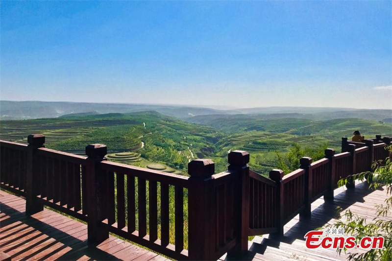 Ningxia: campos de terra?os formam paisagem espetacular no início de outono 