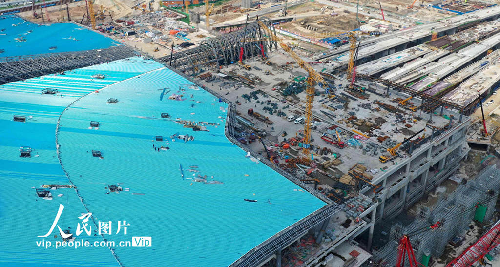 China: constru??o da Esta??o Oeste de Hangzhou está em andamento