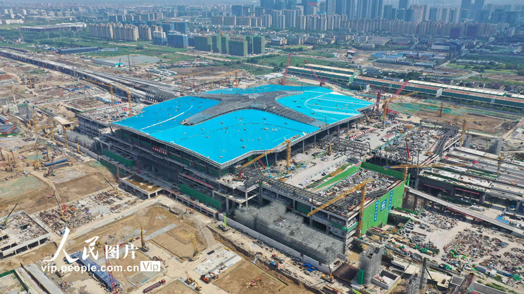 China: constru??o da Esta??o Oeste de Hangzhou está em andamento