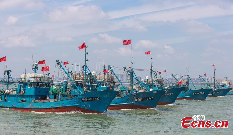 China: proibi??o anual de pesca marítima no ver?o é terminada no Mar Amarelo e no Mar de Bohai 