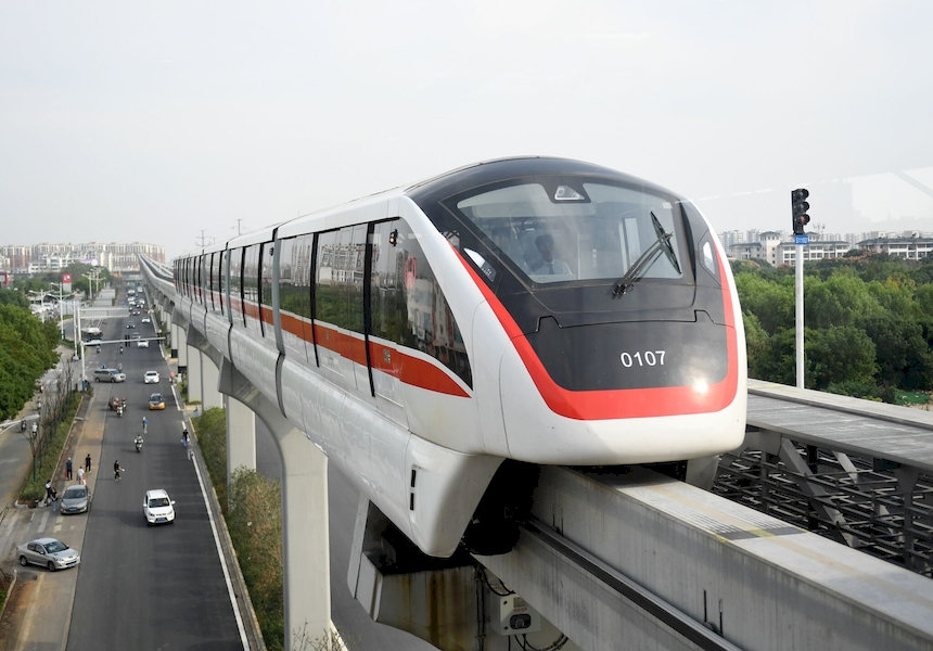 Wuhu lan?a primeiro monotrilho n?o tripulado da China