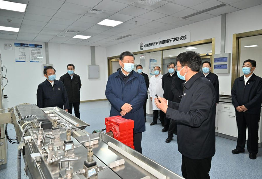 Xi pede progresso notável na prote??o ecológica e no desenvolvimento de alta qualidade da bacia do rio Amarelo