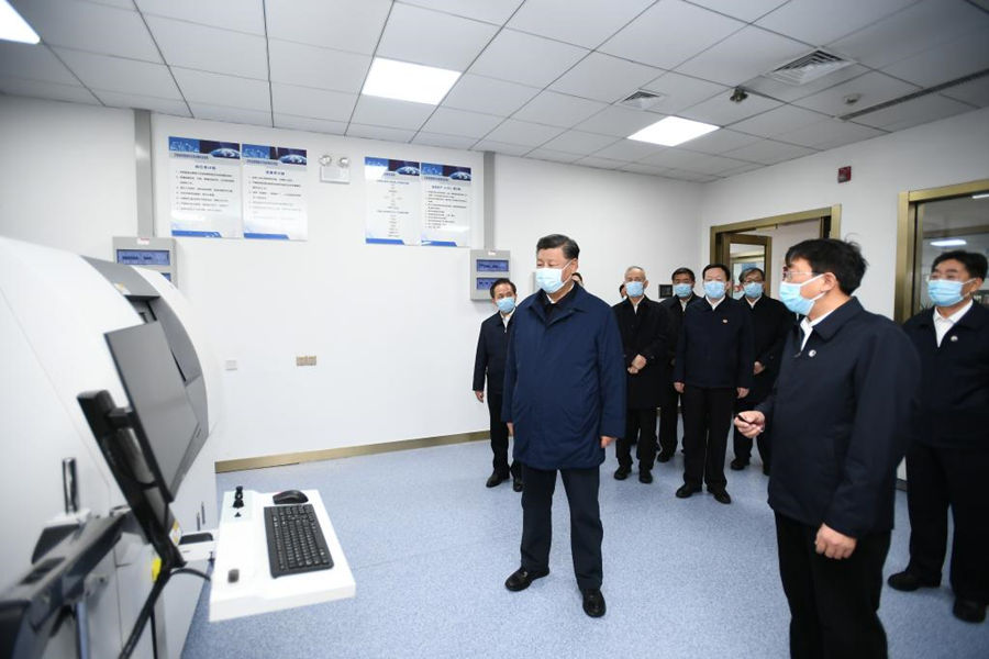 Xi pede progresso notável na prote??o ecológica e no desenvolvimento de alta qualidade da bacia do rio Amarelo