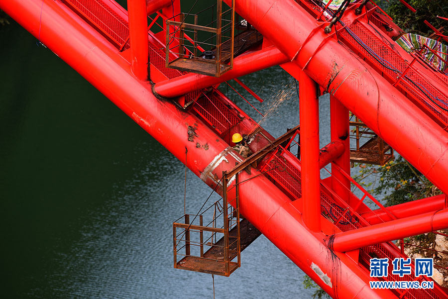 Hubei: ponte Chaoyang está em constru??o