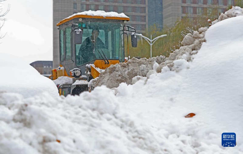Shenyang com queda de neve mais forte desde 1905