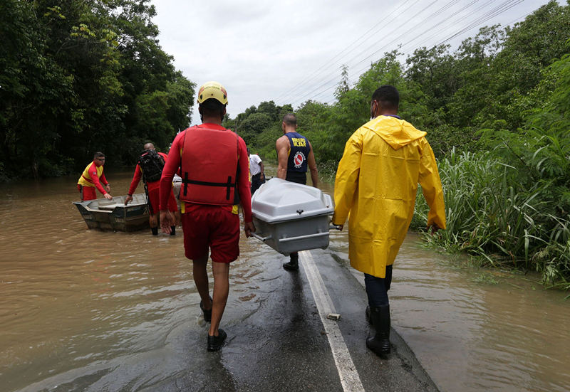 Brasil: inunda??es mataram 18 pessoas, 72 cidades entraram em estado de emergência