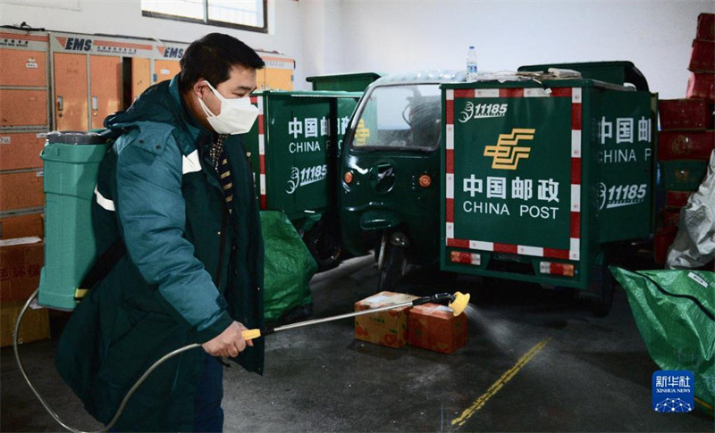 Opera??o da indústria de entregas expressas de Xi′an está em retomada