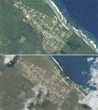 Tonga: imagens de satélite mostram destrui??o causada por vulc?o