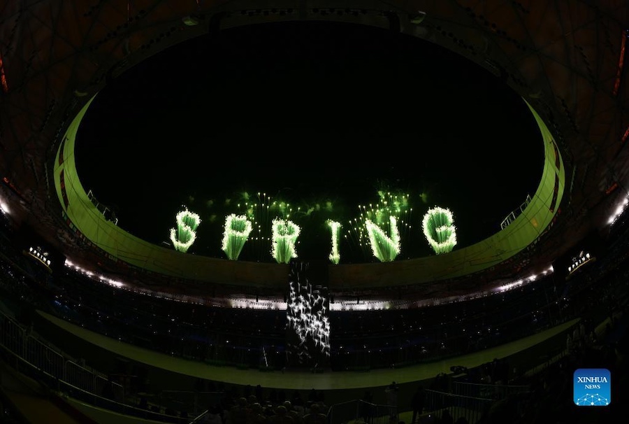 Come?a a cerim?nia de abertura dos Jogos Olímpicos de Inverno de Beijing 2022