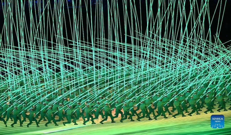 Come?a a cerim?nia de abertura dos Jogos Olímpicos de Inverno de Beijing 2022