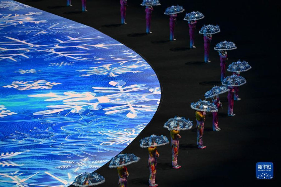 Come?a a cerim?nia de abertura dos Jogos Olímpicos de Inverno de Beijing 2022