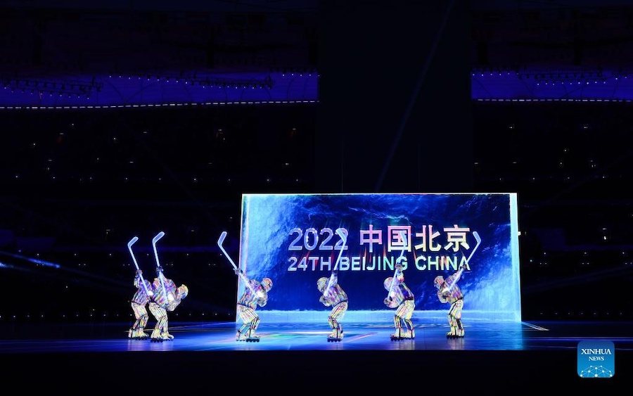 Come?a a cerim?nia de abertura dos Jogos Olímpicos de Inverno de Beijing 2022