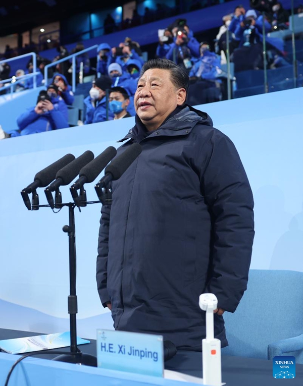 Xi Jinping declara abertura da 24a edi??o dos Jogos Olímpicos de Inverno em Beijing
