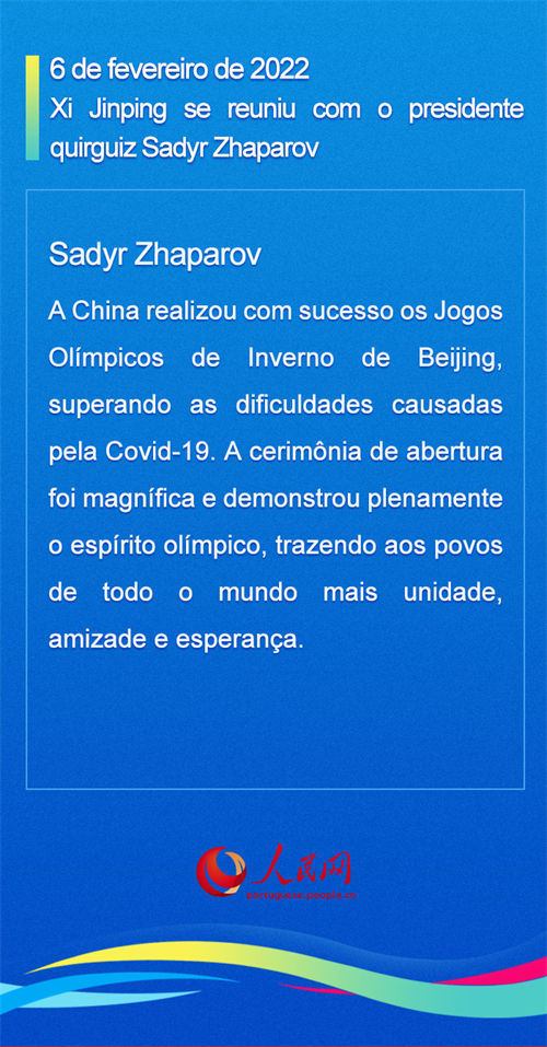 Infográfico: considera??es dos líderes estrangeiros durante Beijing 2022