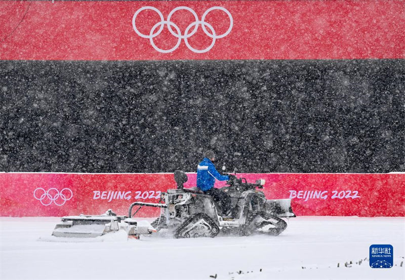  Beijing 2022: “Ruyi de Neve” limpa neve para viabilizar treinamento dos atletas