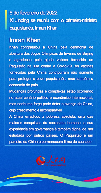 Infográfico: considera??es de líderes estrangeiros durante Beijing 2022