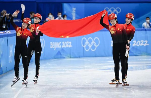 Beijing 2022: China ganha bronze no revezamento 3.000m feminino de patina??o de velocidade em pista curta