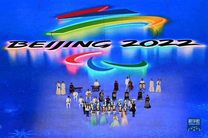 Cerim?nia de abertura dos Jogos Paralímpicos de Inverno de 2022 realizada em Beijing