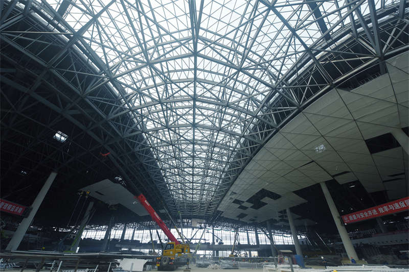 Constru??o da Esta??o Ferroviária Oeste de Hangzhou está em andamento