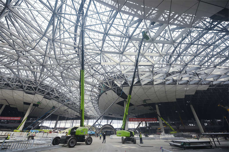 Constru??o da Esta??o Ferroviária Oeste de Hangzhou está em andamento