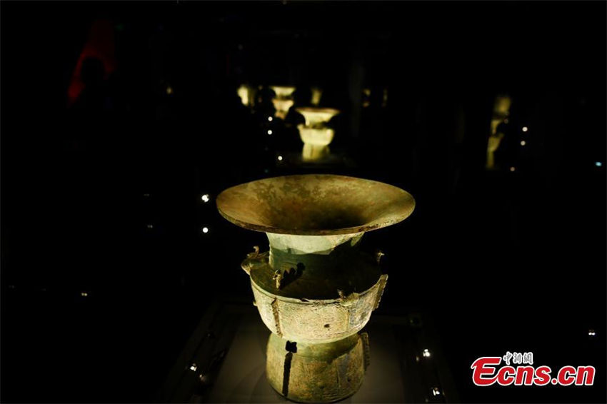 Sal?o recém-renovado do Museu de Sanxingdui aberto ao público