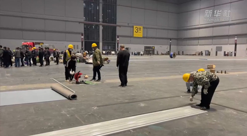 Centro Nacional de Exposi??es de Shanghai será transformado em hospital de campanha