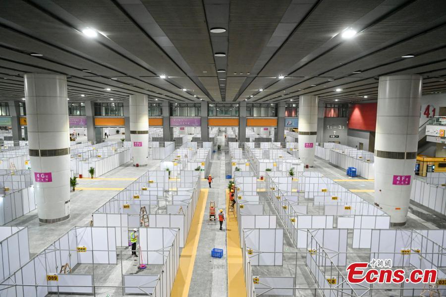 Hospital temporário está em constru??o em Guangzhou