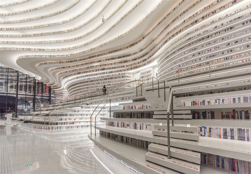 Galeria: biblioteca da nova área de Binhai em Tianjin
