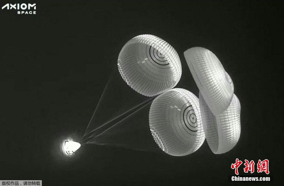 Primeira miss?o privada à Esta??o Espacial Internacional retorna à Terra