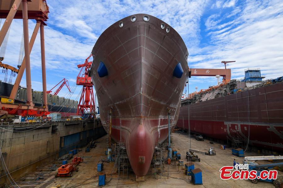 Empresa da constru??o naval em Shanghai tenta recuperar produ??o