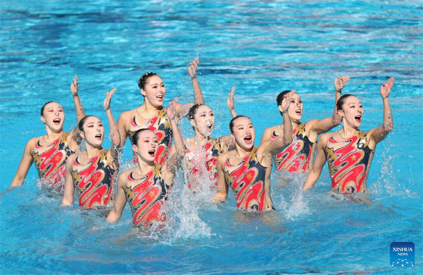 China vence rotina técnica de nata??o artística no Campeonato Mundial da FINA