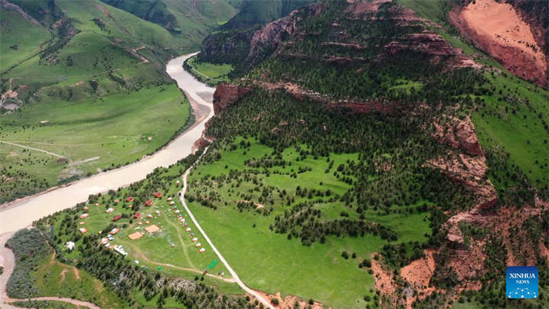 China: panorama de Sanjiangyuan, Qinghai 